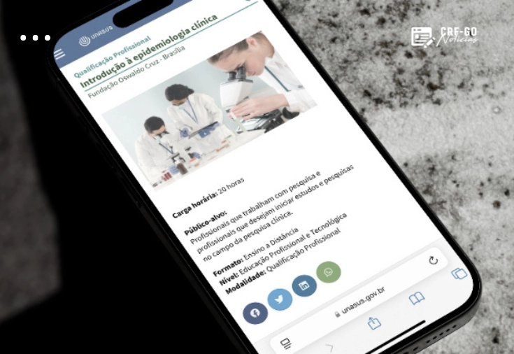 CRF-GO | Saúde lança cursos gratuitos e online para quem deseja iniciar os estudos em pesquisa clínica