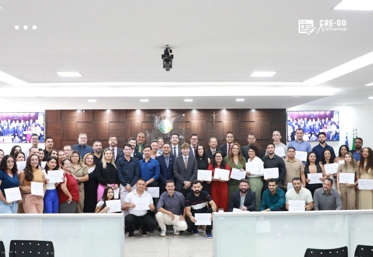 CRF-GO | CRF-GO participa de homenagem aos farmacêuticos de Santo Antônio do Descoberto