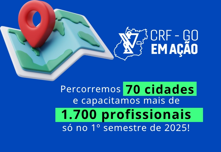 CRF-GO | CRF-GO em Ação vai a 70 cidades e capacita mais de 1.700 farmacêuticos em todo o estado