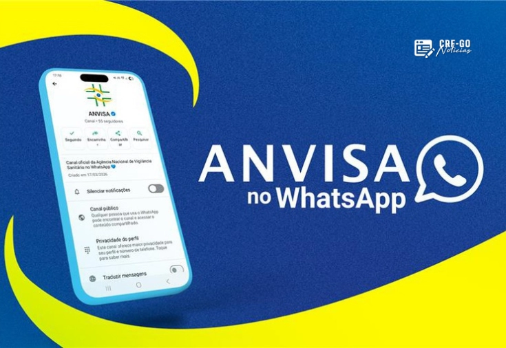 CRF-GO | Anvisa lança canal oficial no WhatsApp para combater fake news e ampliar acesso à informação