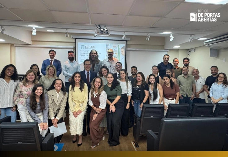 CRF-GO | CRF-GO promove palestra sobre reforma tributária e regularização fiscal no setor farmacêutico