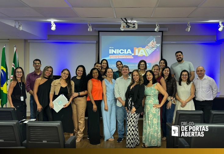 CRF-GO | CRF-GO e Sebrae promovem oficina sobre Inteligência Artificial e Gestão de Pequenos Negócios