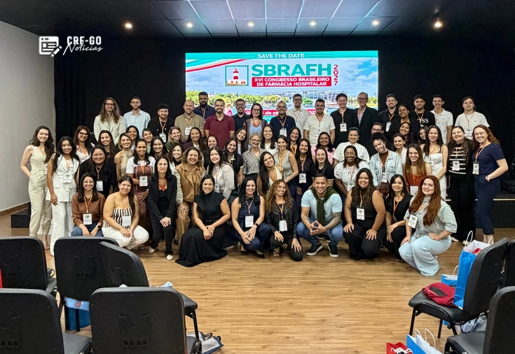 CRF-GO | CRF-GO participa de simpósio sobre avanços e desafios da Farmácia Hospitalar