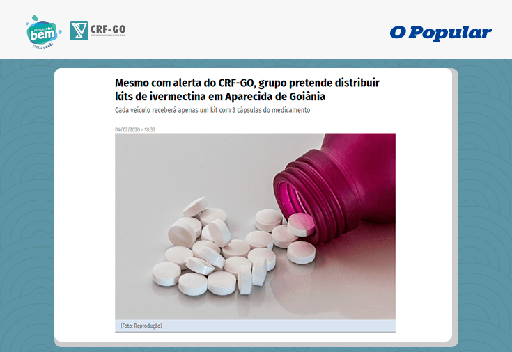 CRF-GO | CRF não recomenda o uso de ivermectina no tratamento da covid-19