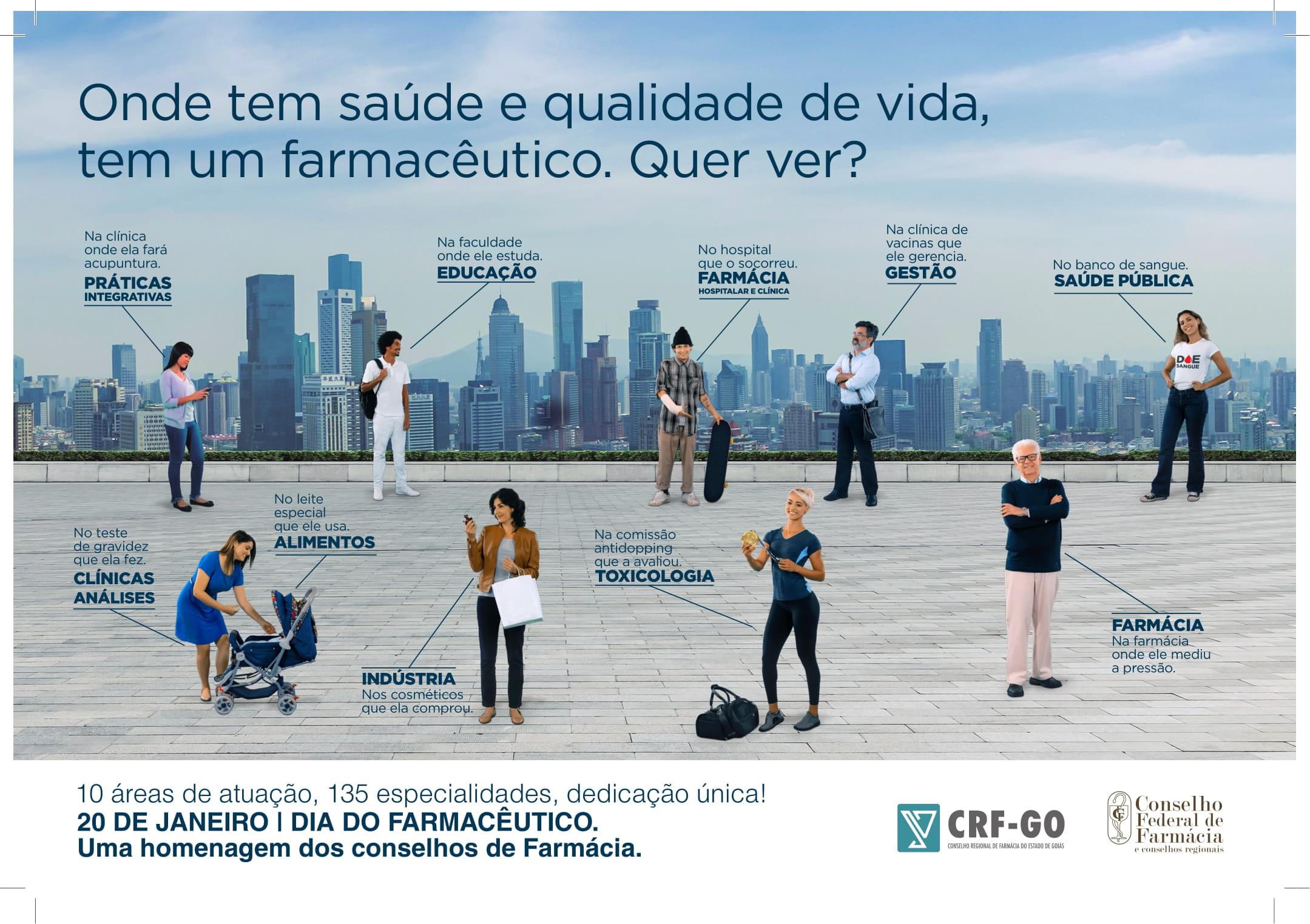 CRF-GO | Onde tem saúde e qualidade de vida, tem um farmacêutico. Quer ver?
