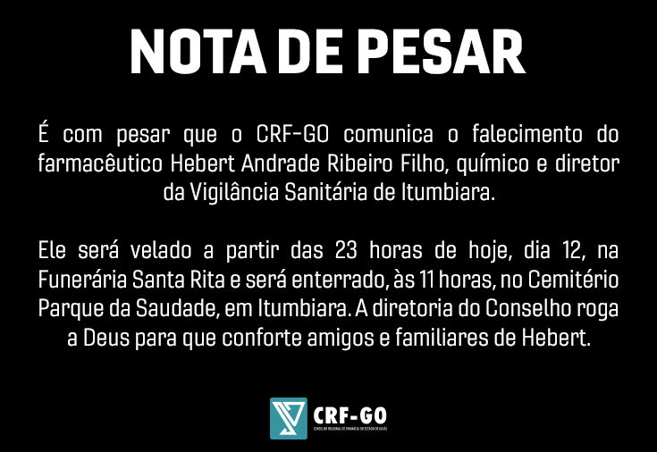 CRF-GO | Nota de pesar