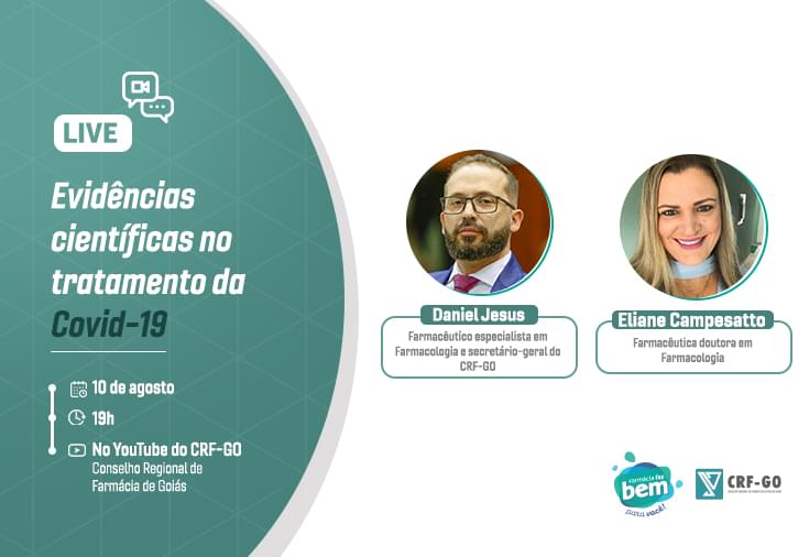 CRF-GO | CRF promove palestra sobre evidências científicas no tratamento da covid-19 