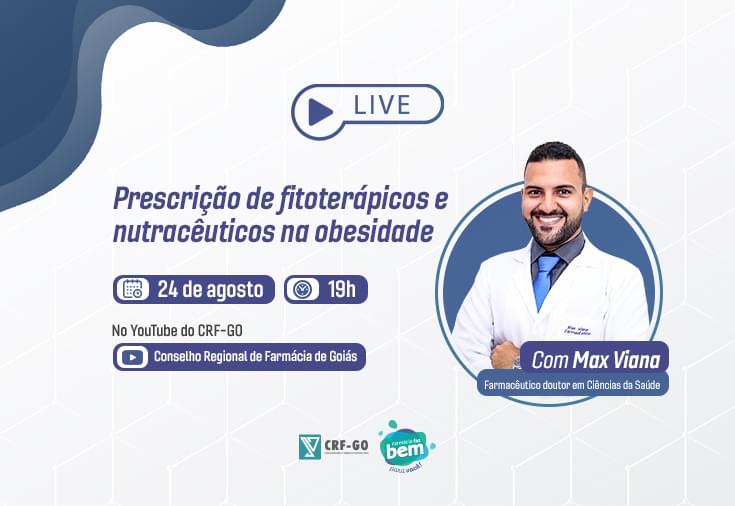 CRF-GO | Conselho oferta palestra sobre prescrição farmacêutica para obesidade 