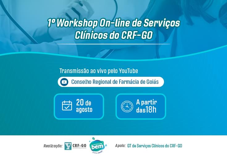 CRF-GO | CRF oferece 1º Workshop online de Serviços Clínicos 
