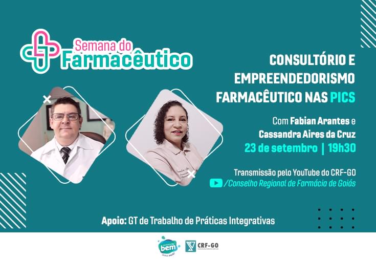 CRF-GO | CRF realiza evento sobre empreendedorismo farmacêutico nas PICs
