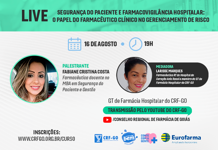 CRF-GO | Segurança do paciente e farmacovigilância hospitalar