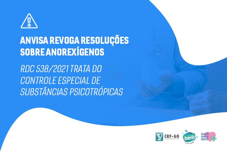 CRF-GO | Anvisa revoga resoluções sobre anorexígenos